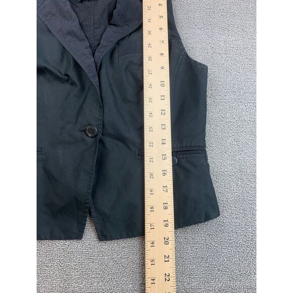 AllSaints Sleeveless Blazer Vest Womens US 6 UK 10 Black Italian Cloth Tailored - Picture 7 of 11